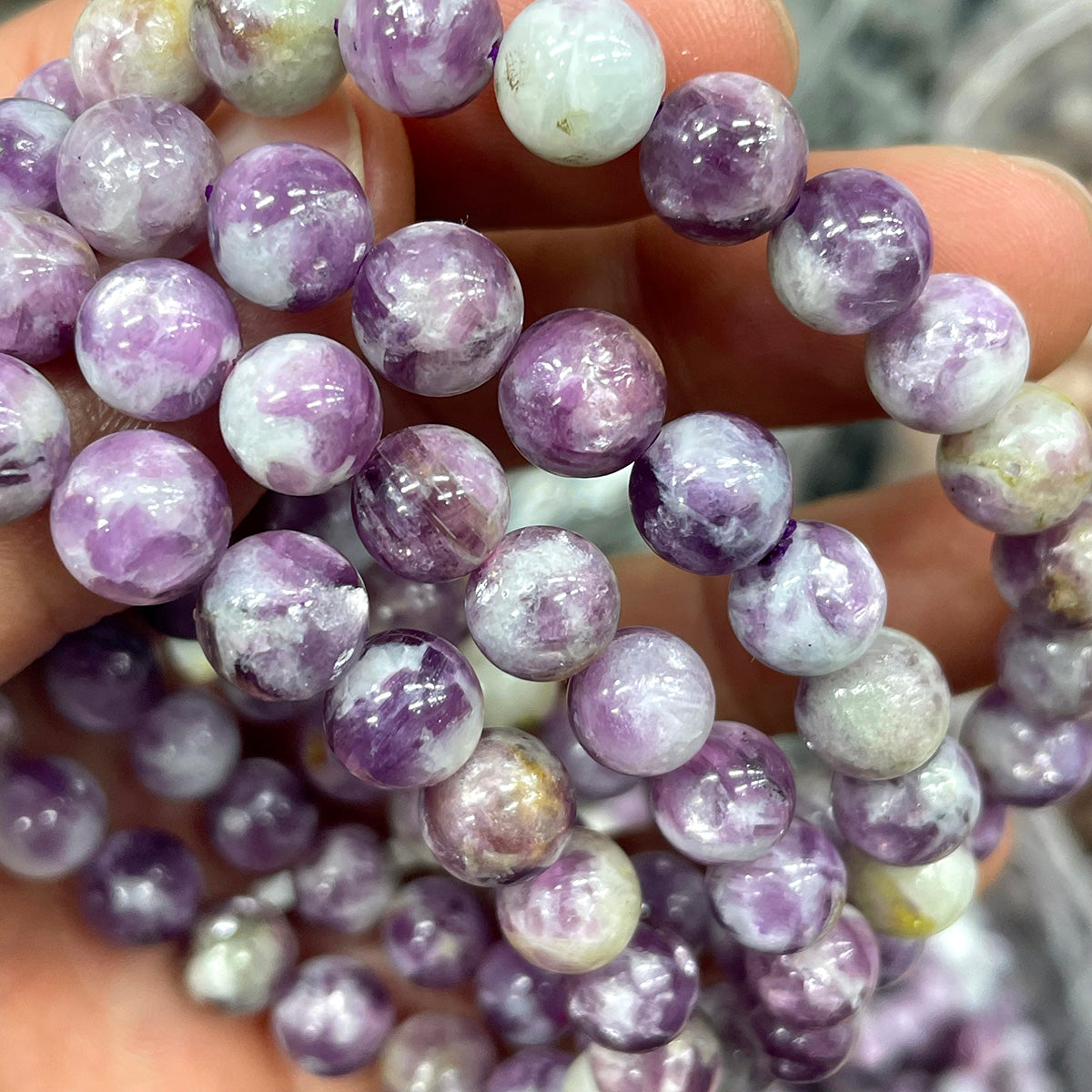 Lepidolite Bead Bracelet