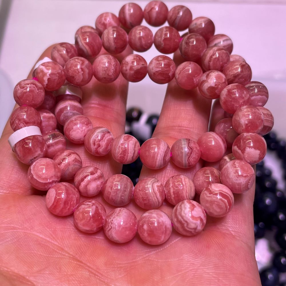 Rhodochrosite Bracelet 9mm