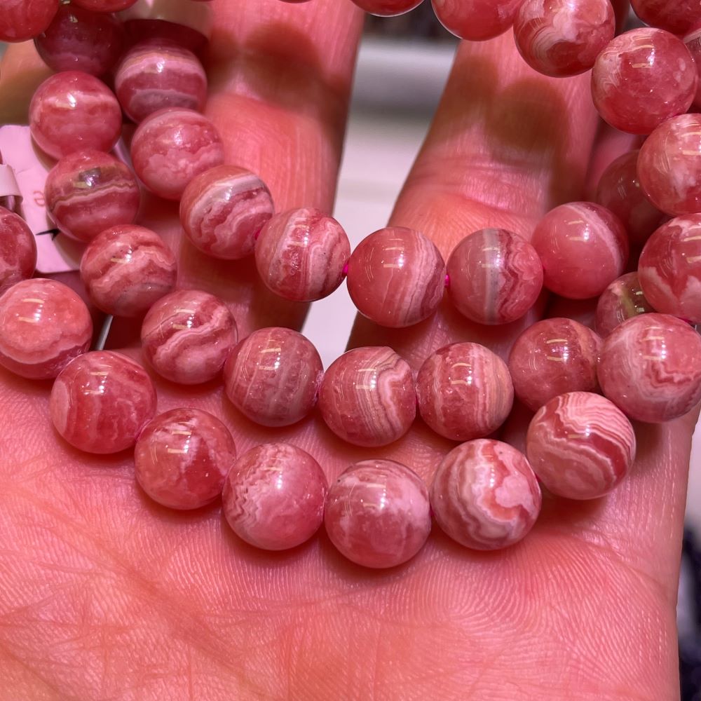 Rhodochrosite Bracelet 9mm