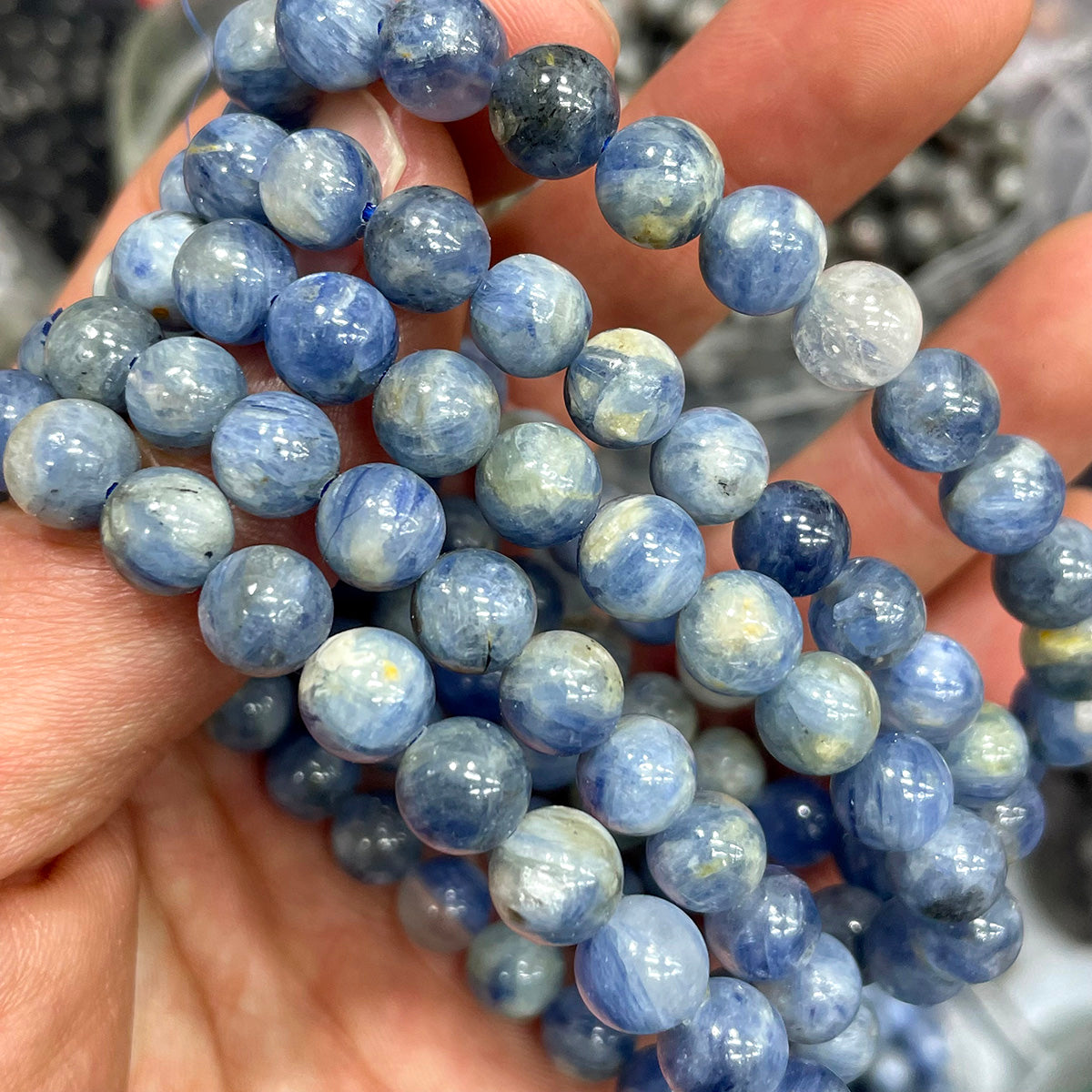 Kyanite Bead Bracelet