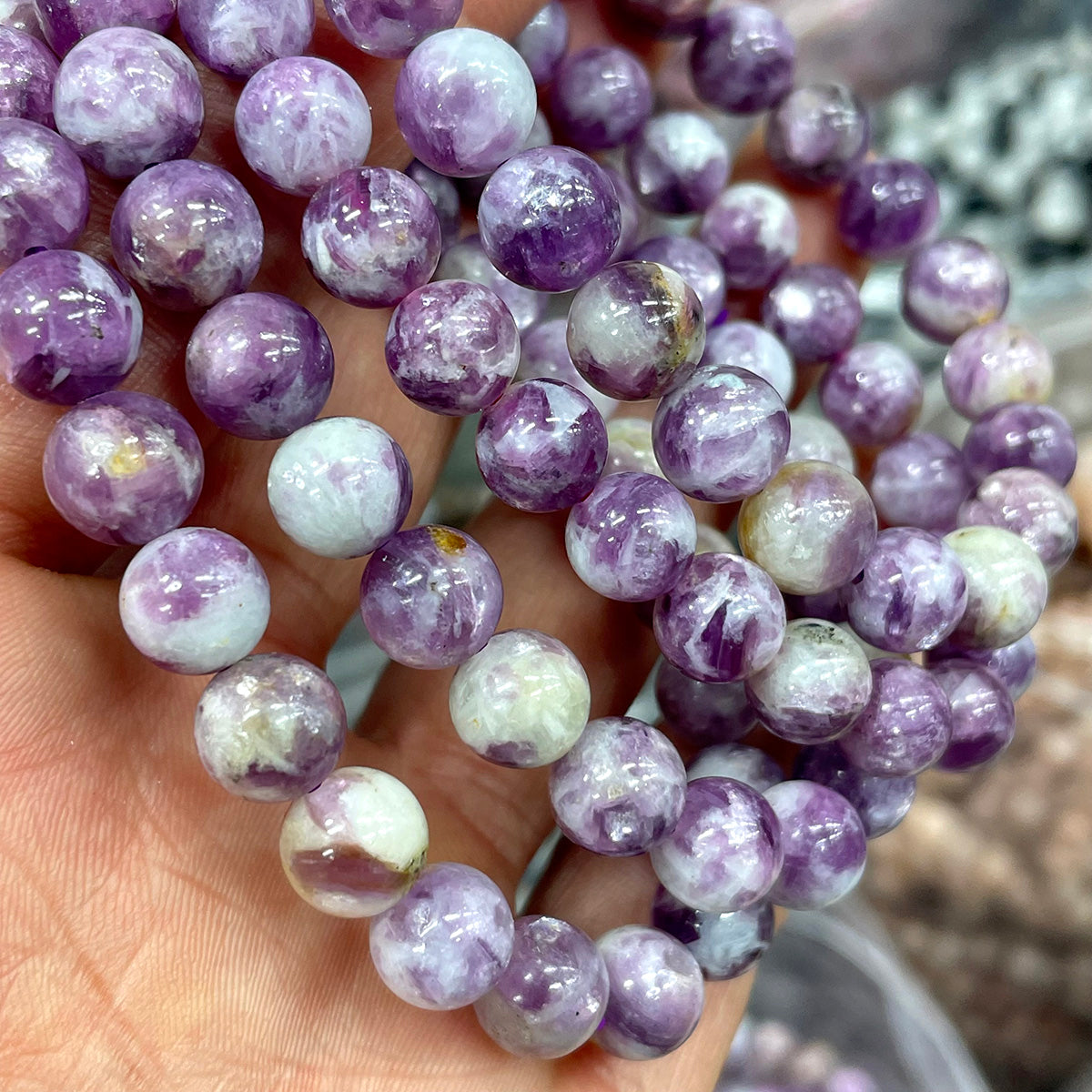 Lepidolite Bead