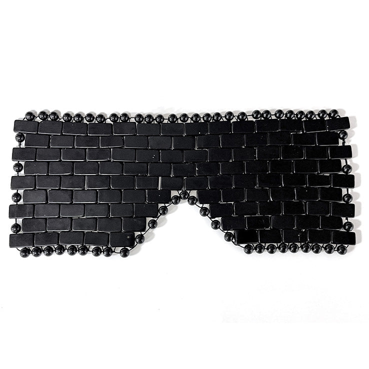 Hand-Woven Gemstone Eye Mask | Natural Crystal Facial Tool
