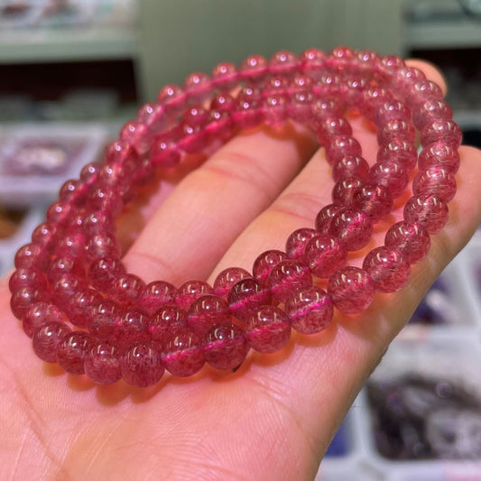 Strawberry Quartz Bracelet