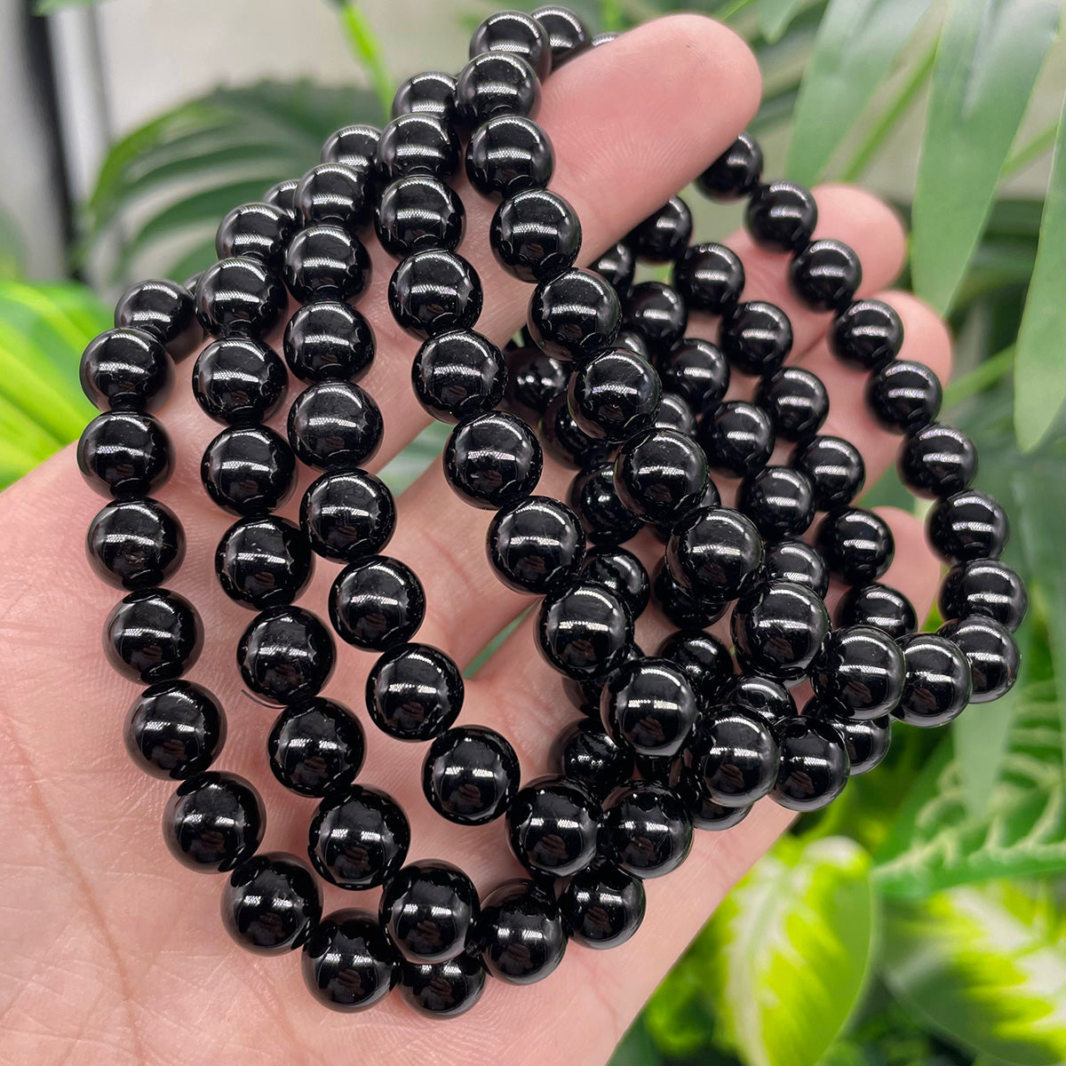 Black Tourmaline Bead Bracelet