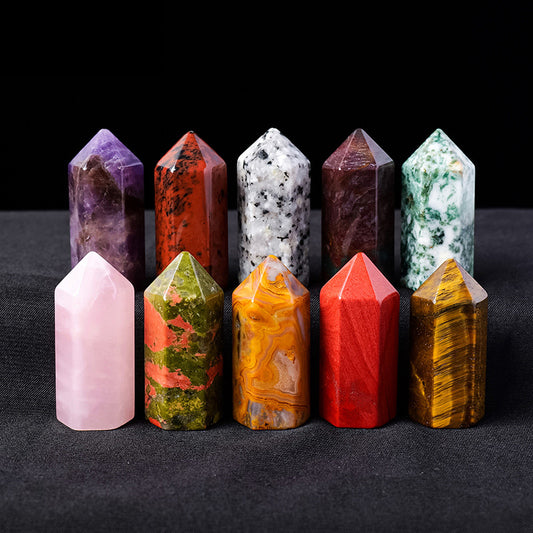 Natural Gemstone Point | Mini Crystal Tower