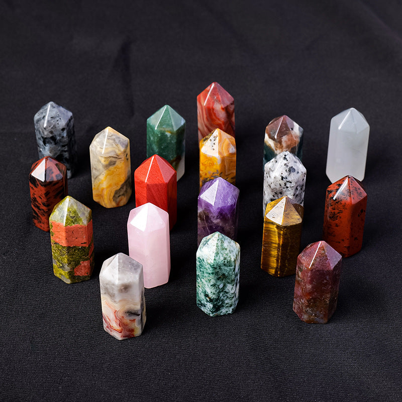 Natural Gemstone Point | Mini Crystal Tower
