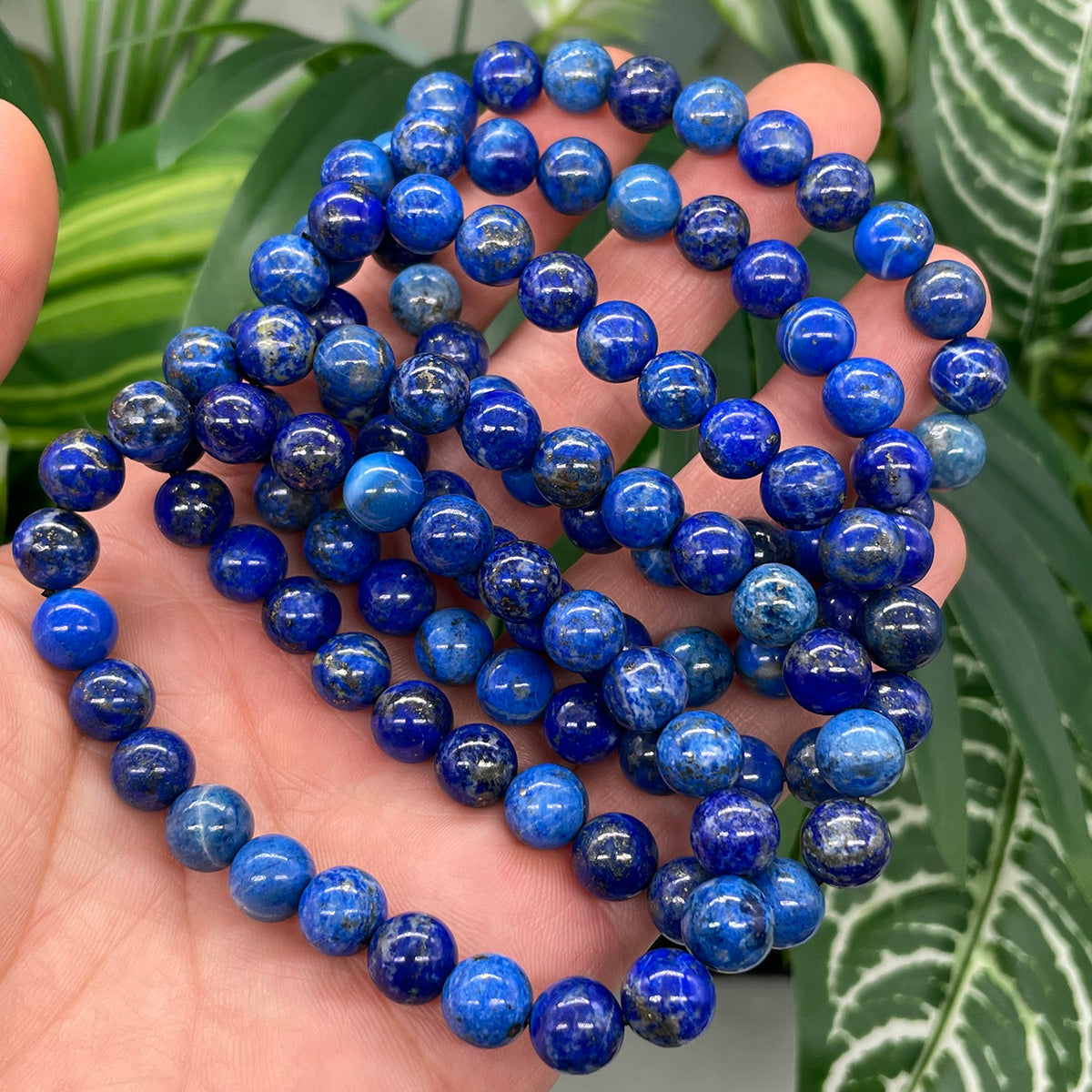 Lapis Lazuli Bead Bracelet Real Crystal Bracelet Healing Stones Bracelets For Women