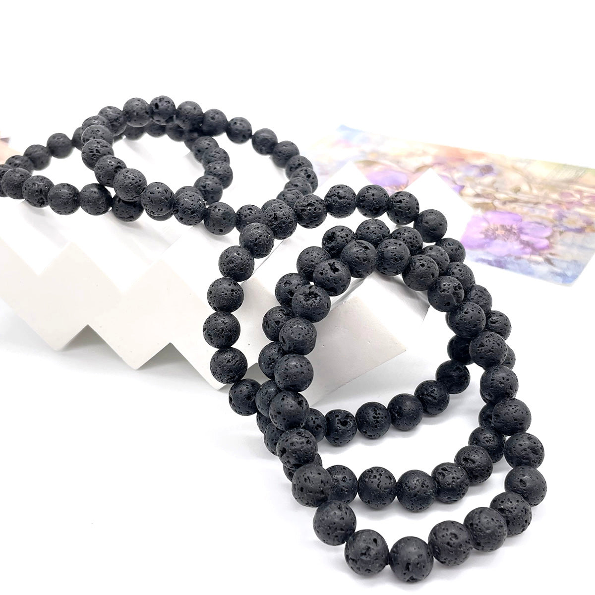 Lava Rock Bead Bracelet Real Crystal Bracelet Healing Stones Bracelets For Women