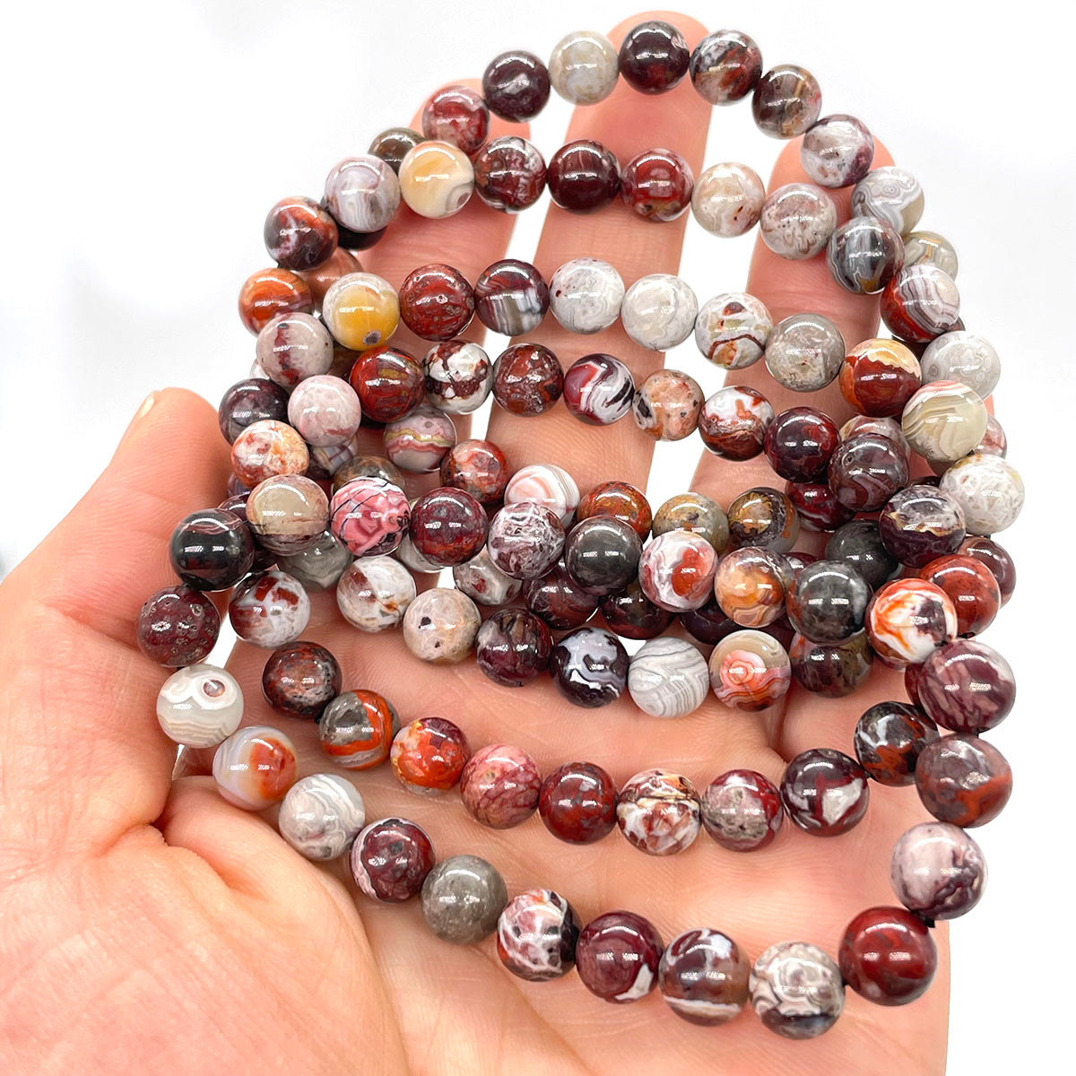 mexico agate bead bracelet