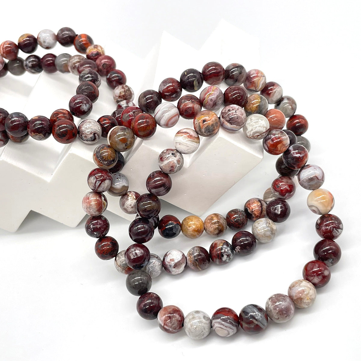 Mexico Agate Bead Bracelet Real Crystal Bracelet Healing Stones Bracelets For Women