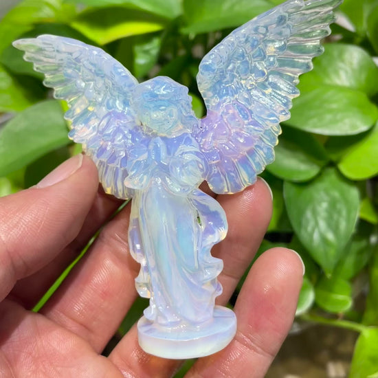 opalite angel crystal