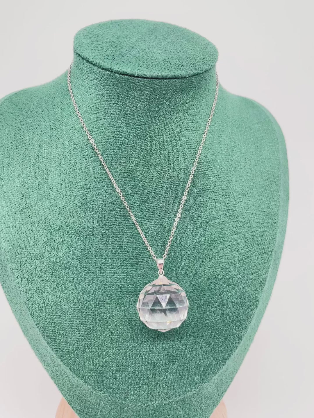 clear quartz pendant