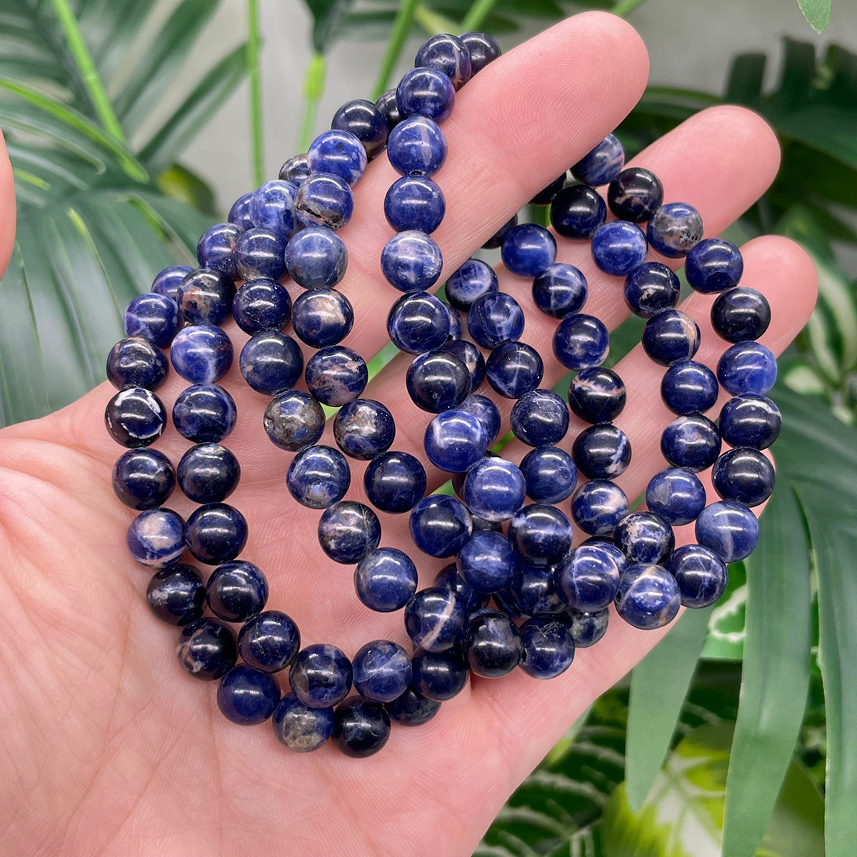 Sodalite Bead Bracelet Real Crystal Bracelet Healing Stones Bracelets For Women